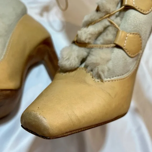 Vintage Y2K Manolo Blahnik Lace-Up Boots